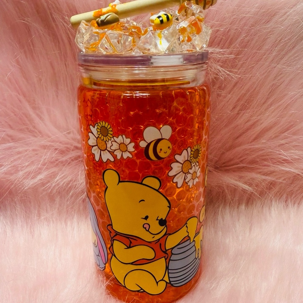 Orange Bear Themed Tumbler